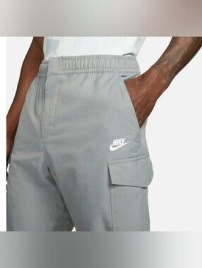 NWT NIKE Men's Sportswear Woven Unlined Utility Pants IN Smoke Gray